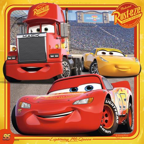 Disney Cars 3 x 49pc Jigsaw Puzzles Extra Image 2